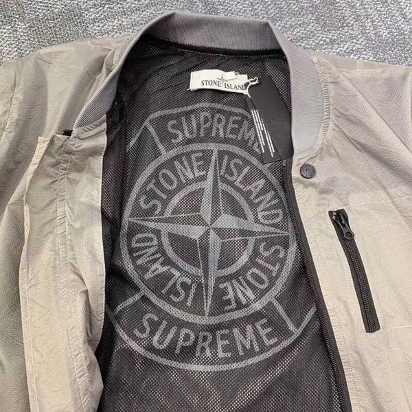 

stones islands luxury fashion brand jacket mens designer hoodie classic embroidery logo tide functional windbreaker sun protection coats, Black;brown