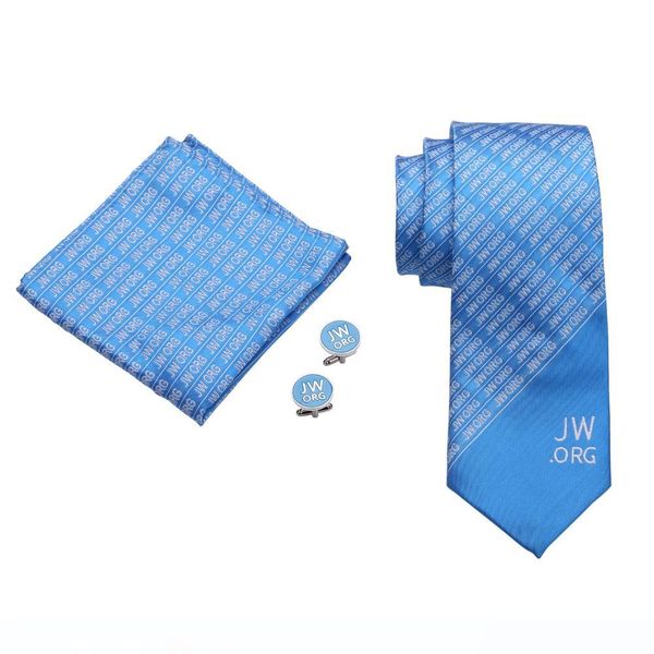 

jw.org галстук платок запонки комплект, Gray