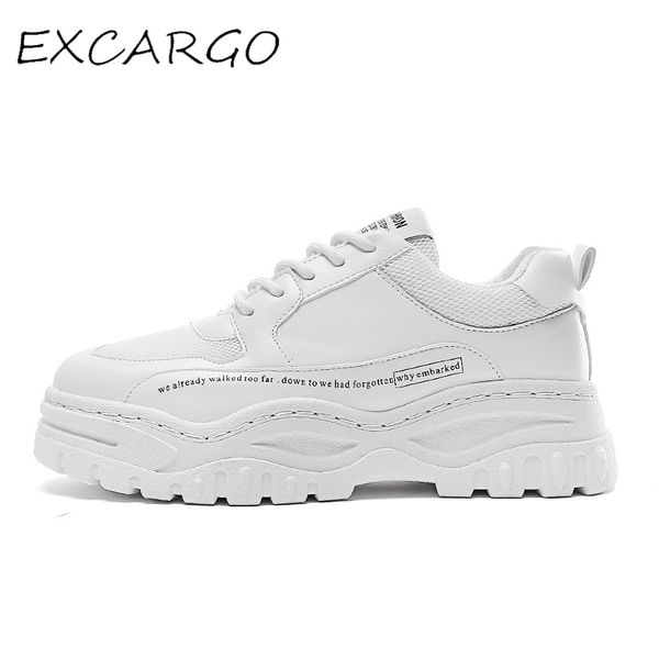 

excargo shoes mens white sneakers platform 2019 new autumn shoes for men chunky sneakers black breathable comfortable t200413