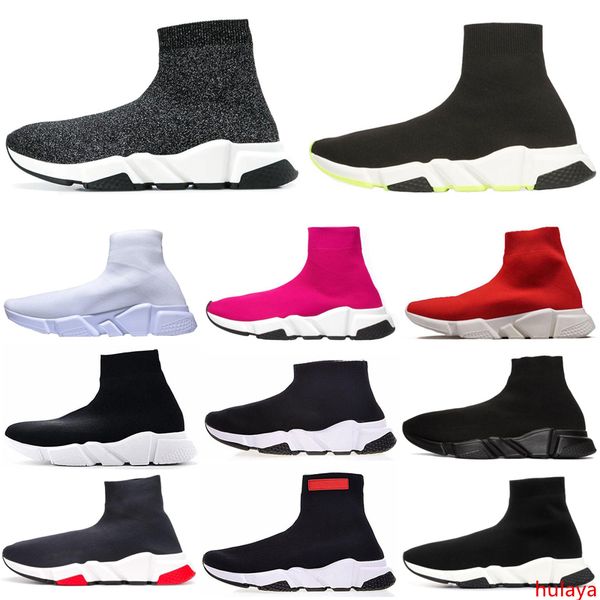 

new ace luxury of dream designer casual sock shoes speed trainer black red triple black fashion socks sneaker trainer casual shoe