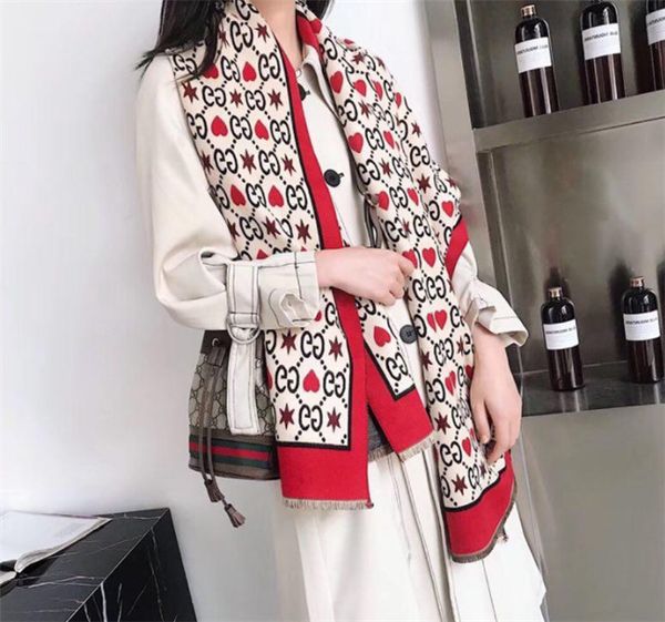 

2020 luxury star with the same fashion ladies cashmere scarf designer shawl scarf ladies winter warm scarf size 180 * 30 cm, Blue;gray