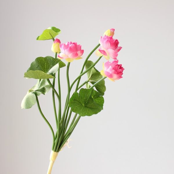 

garden artificial flower fake lotus bud silk flower decorations wedding festive party plastic floral decor