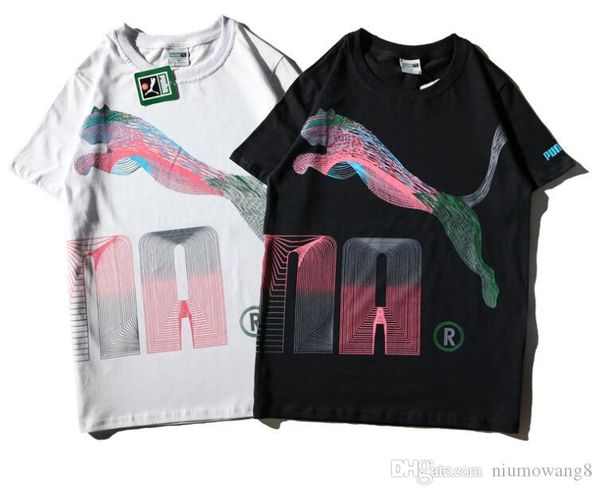 

дизайнерская марка футболка роскошный бренд ss большой логотип оригинальная упаковка шить маленький логотип дизайнерская футболка рубашка то, White;black