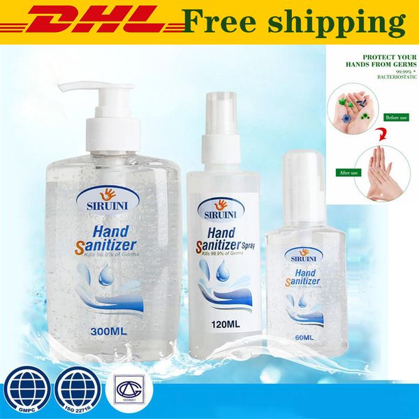 

siruini hand sanitizer hand sanitiser gel with vitamin e 300ml 240ml 30ml wash home office dhl fast shipping in stock