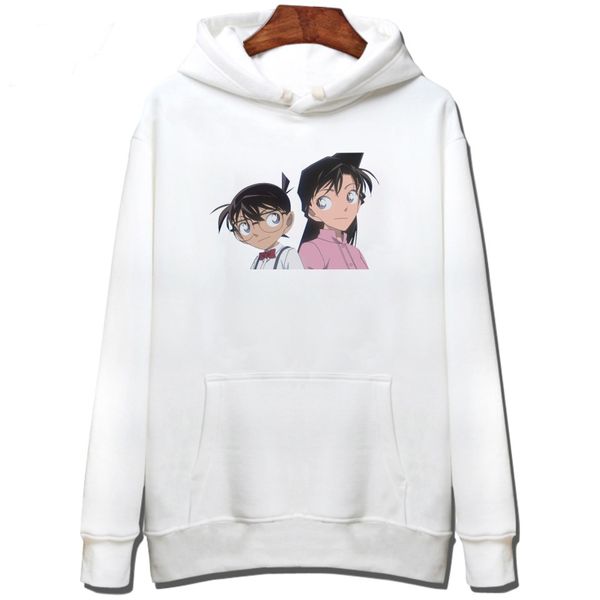 

Men Casual Japanese Classics Anime Sweatshirt Detective Conan Cartoon Hooded Hoodies Men Case Closed One Truth Prevails