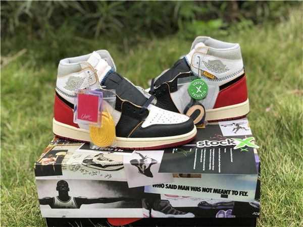 

2019 1 wholesale brand union los angeles black toe varsity high og nrg s la basketball man sports sneakers outdoor shoes