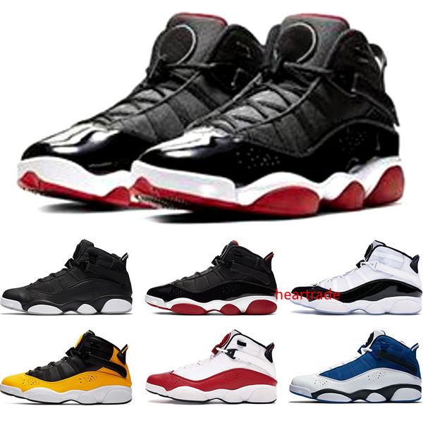 

новые 6 колец мужские баскетбольные туфли разводят конкорд матовое серебро такси белый университет красный мужские кроссовки спортивные крос