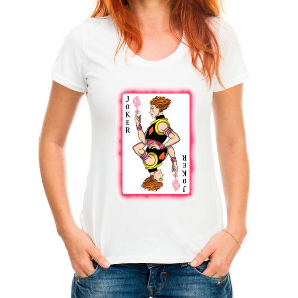 

women funny present x gon killua hxh anime manga tshirt t-shirt tee all sizes funny casual shirts top, White