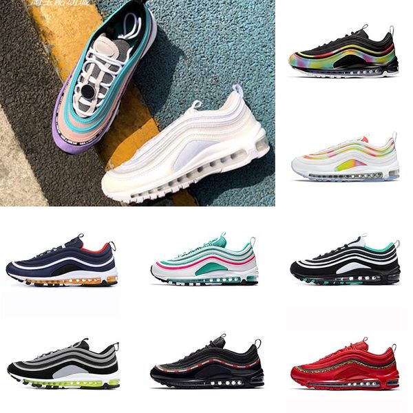 

2020 triple white og running shoes men trainers women metallic gold silver designer sneakers south beach corduroy white sport shoes 36-45, White;red