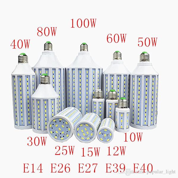 

smd573030w 40w 50w 60w 80w лампочка b22 e26 e27 e14 e39 e40 светодиодные лампы светодиодные лампы 85-265 / ac corn лампочки лампы