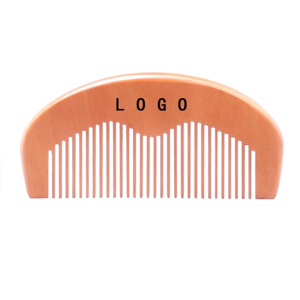 

2020 natural wooden comb beard comb pocket comb 11*5.2*1.2cm, Silver