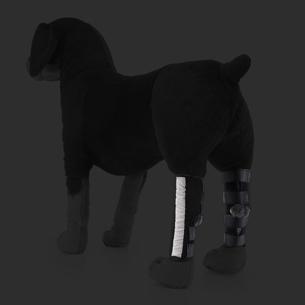 

1 pair dog rear leg brace hock joint reflective wrap s,m,l red blue black