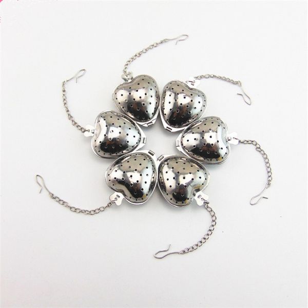 

heart infuser filter stainless steel tea strainer reusable metal tea infuser coffee tea tools