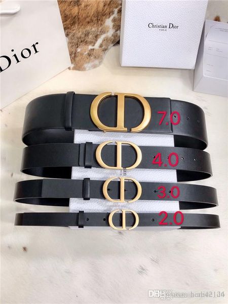 

with box) new fashion mens business belts luxury ceinture smooth buckle genuine leather belts for men waist belt ing, Black;brown