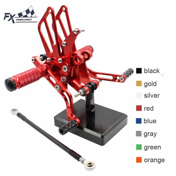 

cnc motorcycle foot pegs rest footpegs pedals rearset footrest rear set for benelli bn600 bn tnt 600 bj600 tnt600 2010 2011 2012