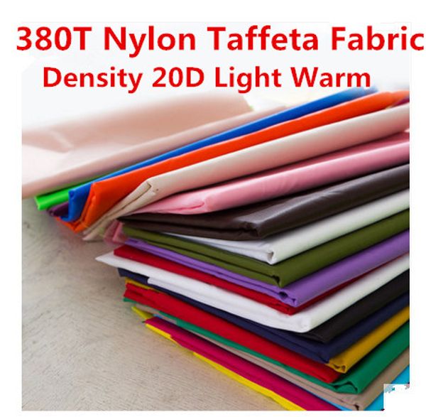 

380t water resistant nylon taffeta fabric high density 20d light warm down jacket fabric liner cloth 150cm width 2 yard, Black;white