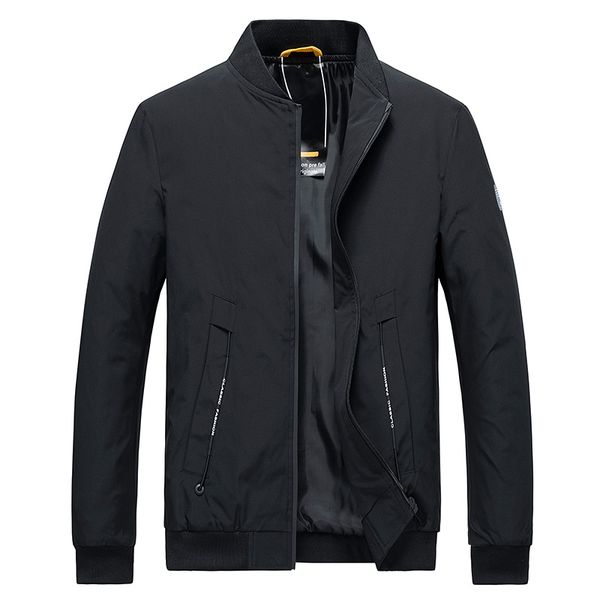 

black mens jacket casual coat men oversize solid color jackets autumn outerwear 2020 windbreaker men jackets plus size 4xl coat, Black;brown