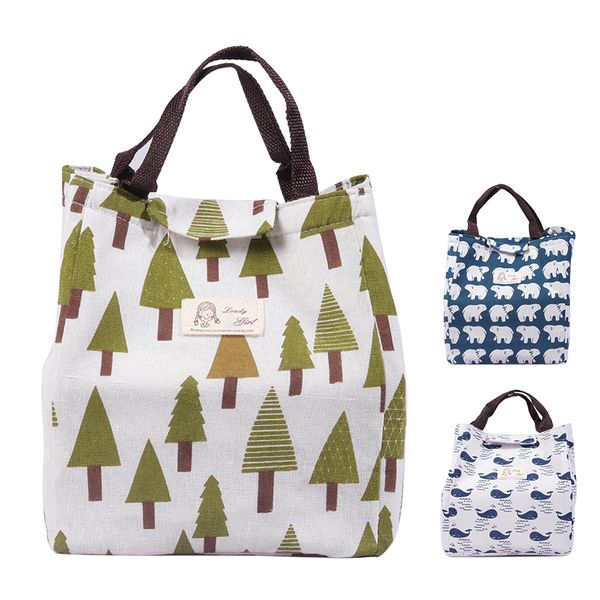 

student lunch box bag ladies folding picnic bag waterproof insulation ice pack