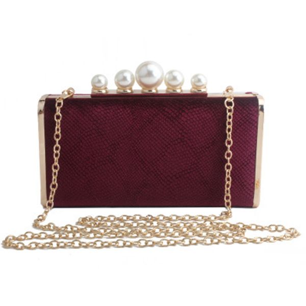 

japanese and korean style new high-grade flannel pearl head bag banquet ladies clutch bag shoulder diagonal evening