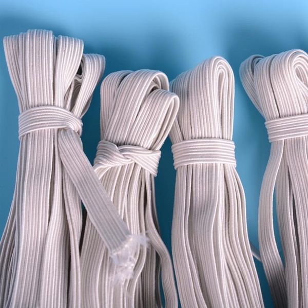 

36m/lots 4mm-12mm white elastic cord stretch thread string rope ch-1024, Black;white