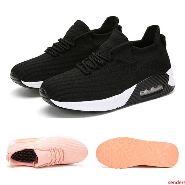 

new whole sale sports running shoes for men women mesh breathable fitness shoes black white pink sports snaeakers size 35-42 ing