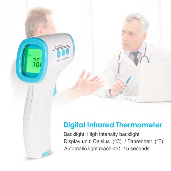 

non-contact infrared digital thermometer hand-held temperature meter ir laser temperature gun pyrometer with backlight household