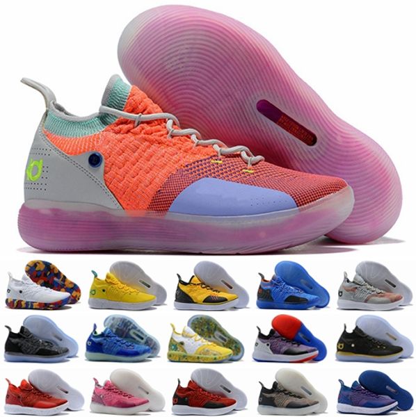 

kevin durant kd 11 multi-color eybl all-star bhm kd11 11s ep white orange foam pink paranoid oreo ice peach jam mens basketball shoes