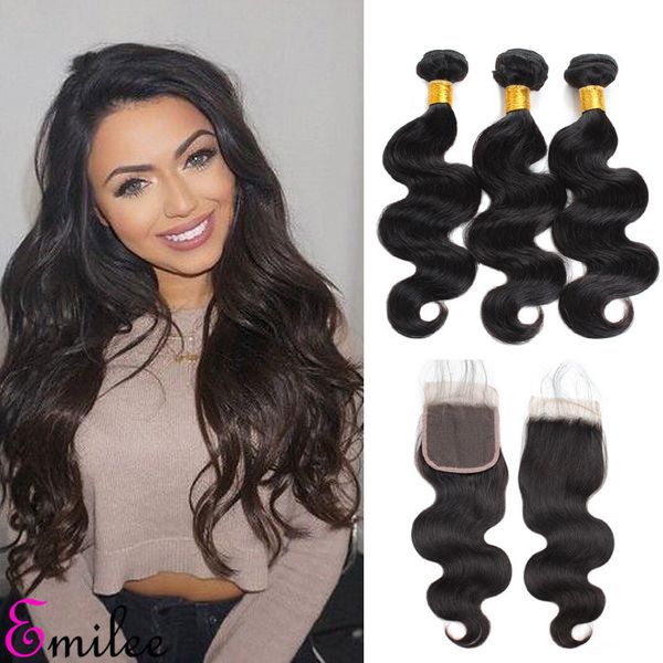 Emilee Brazilian Body Wave Hair Weave Bundles 100 Human Non Remy