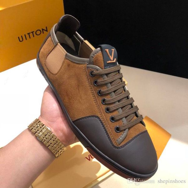 

luxury training men basketball shoes sneakers printing leather fashion classic casual running shoes for men tennis shoes, Black