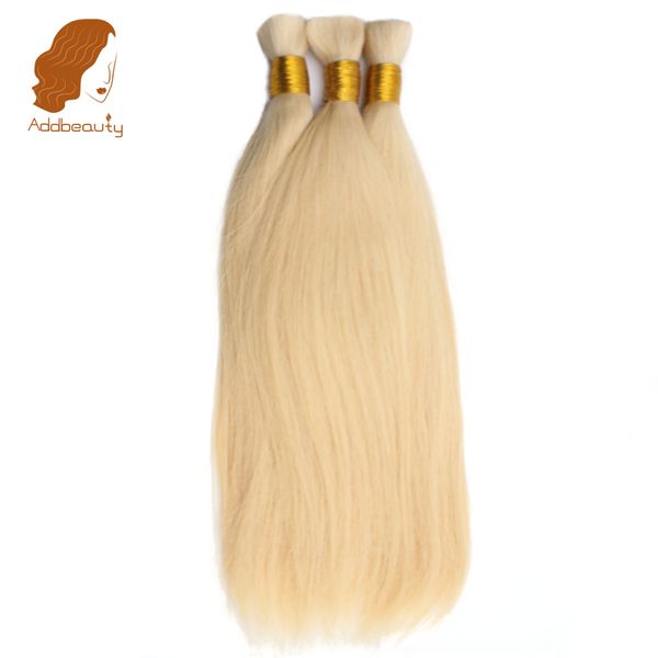 

addbeauty human braiding hair bulk brazilian straight hair extensions blonde 613 color 1 bundle bulk human, Black