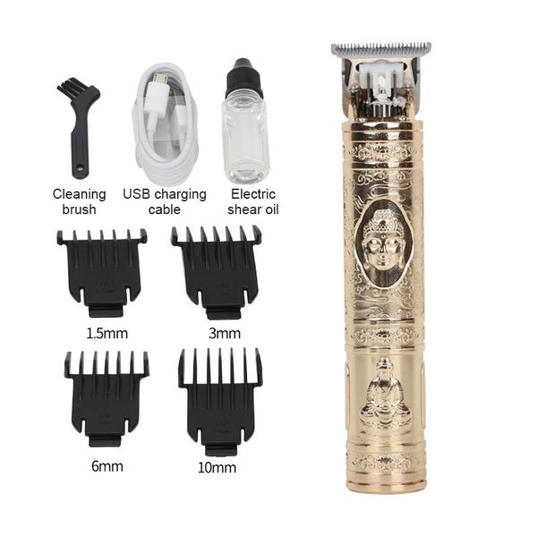 

electric pro t-outliner trimmer men hair clipper carving carbon fiber metal powerful e2s