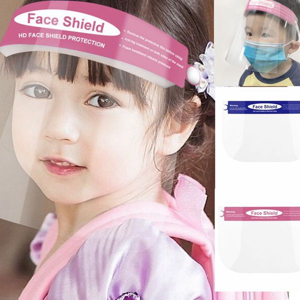 Bambini Full Face Shield Anti-Splash Anti-Fog Shop Study School Ragazze Ragazzi Protezione per bambini Maschere per il viso LJJK2362