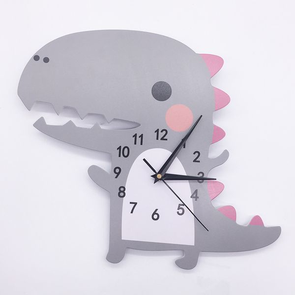 

kids wall clock 3d nordic animal dinosaur owls wall art self adhesive clock nursery bedroom art decor acrylic