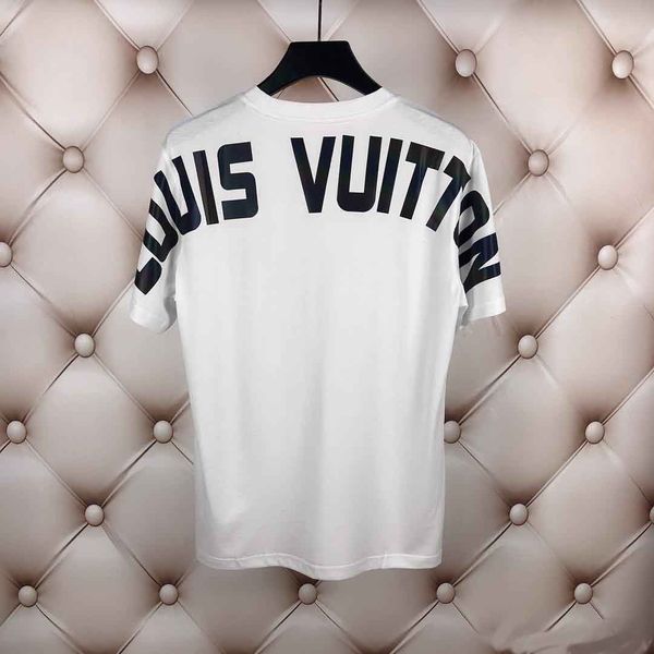 

19ss летний дизайнер футболки для мужчин топы престижное письмо вышивка t shirt mens одежда женщин с коротким рукавом футболки мужчины тройн, White;black
