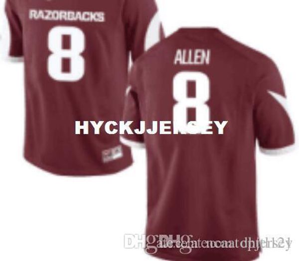 

men #8 cardinal austin allen ar alumni jersey stitched football jerseys, Black;red