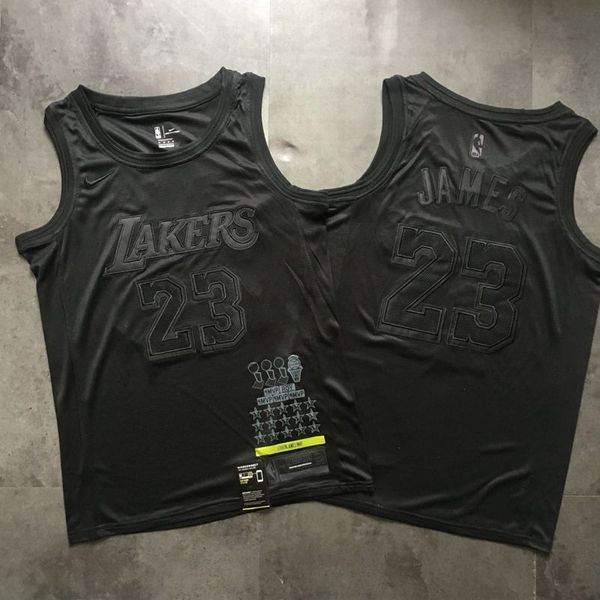 black lebron lakers jersey