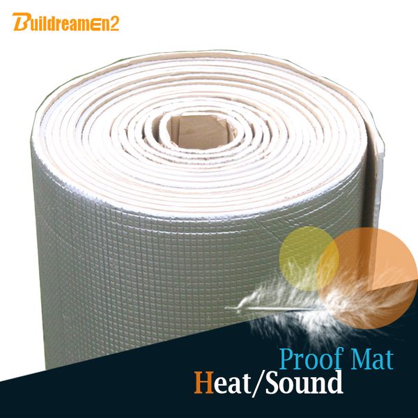 

buildreamen2 4sqm 160" x 40" car heat sound shield insulation proof material exhaust muffler mat anti noise deadening deadener