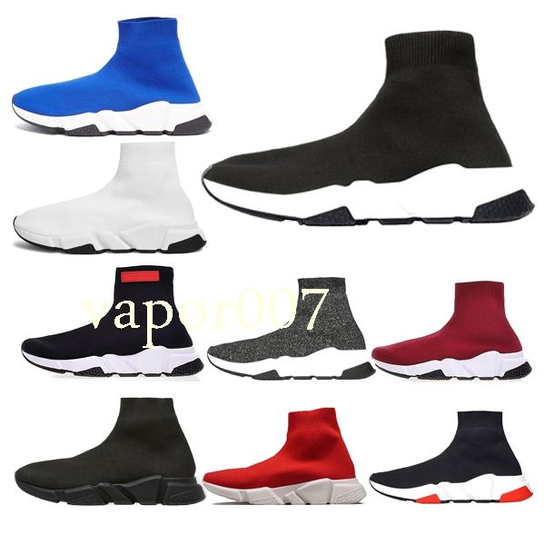 

with box 2019 luxury designer fashion men wave runner women casual sneaker socks men chaussures scarpe zapatos hommes femmes speed trainer