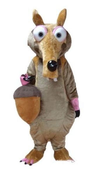 

2019 factory new squirrel mascot costume mascot size ing, Red;yellow