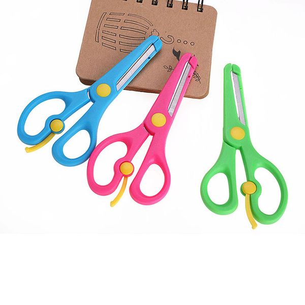 

children kids safety plastic scissors cute learning education toys arts crafts tools
