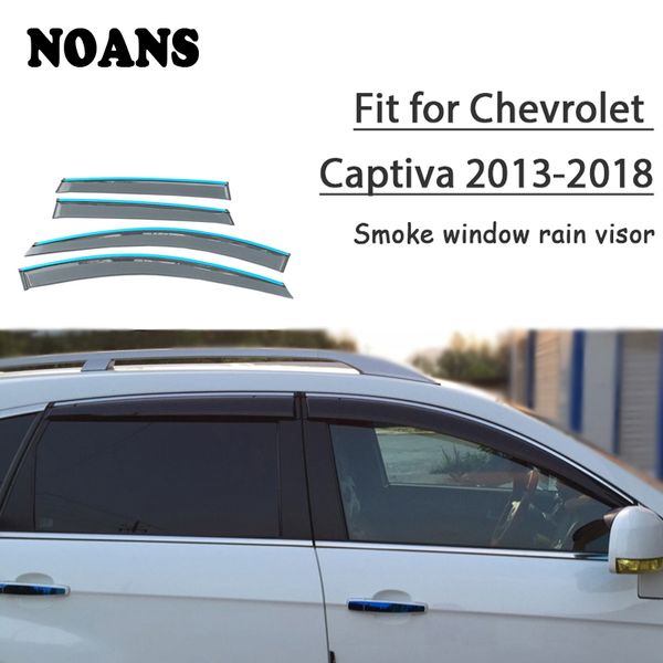 

noans 4pcs for chevrolet captiva 2018 2017 2016 2015 2014 2013 accessories auto car windows sun rain visor door shield trim