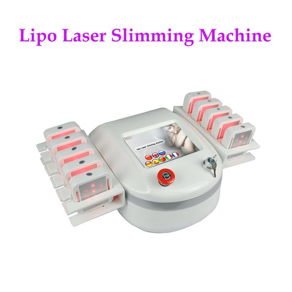 Effektive Diode Lipolaser Fettverbrennung I Lipo Laser Körper Abnehmen Cellulite-Entfernungsmaschine mit 10 stücke Laser-Pads für Salonklinik