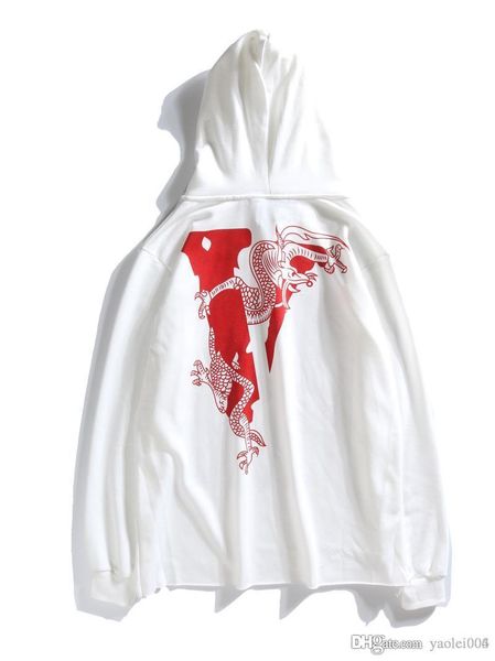 

autumn mens fashion hoodies european style new street trend big v thin printing casual hooded sweater lovers, Black