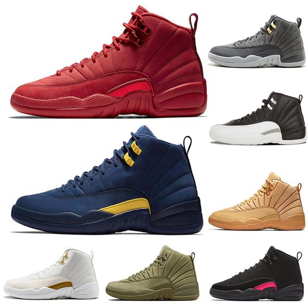 

12 12s Mens Basketball Shoes Winterized Gym Red CNY Flu Game Gamma Blue Dark Grey Mens Sports Designer Sneakers Size 40-47