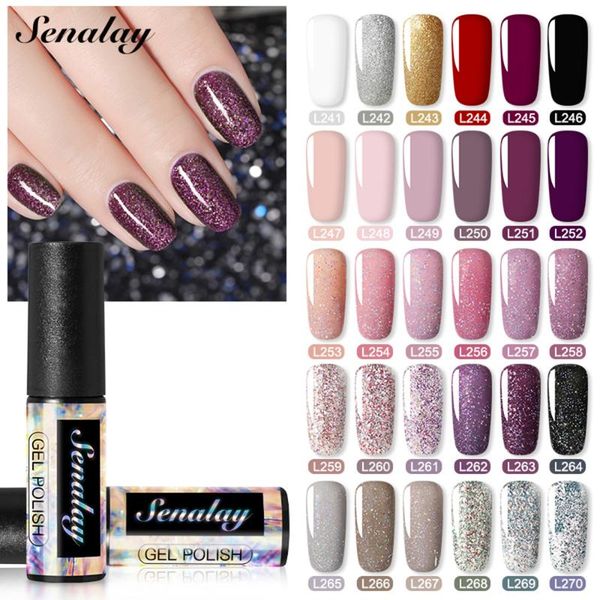 

30 colors gel nail polish glitter sequins soak off uv gel varnish nail extention uv led base coat art painting, Red;pink
