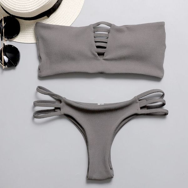 

women's two piece print split swimsuit bikini swimsuit beachwear