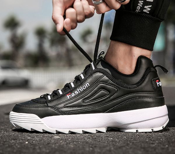 

2020 new designer casual shoes for men women white cool luxury vintage clunky sneaker 36-45, Black