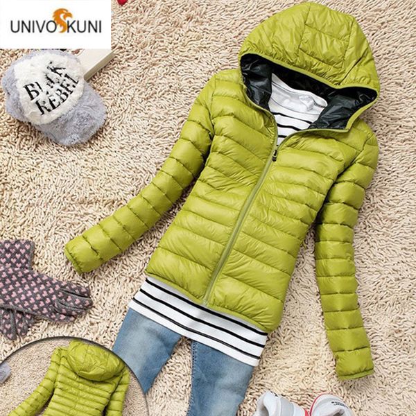 

univos kuni 2019new women's special offer long-sleeved hooded thin sectionacket short coat fem cotton jale xl h506, Black;brown