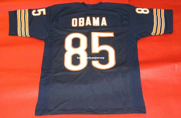 

retro 85 barack obama custom 1985 mitchell & ness jersey potus united states president bule mens stitching football jerseys running, Black;blue