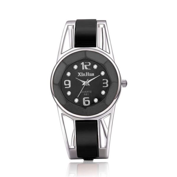 

luxury rhinestone women wrist watch women watches fashion bracelet watch women's watches clock reloj mujer bayan kol saati, Slivery;brown